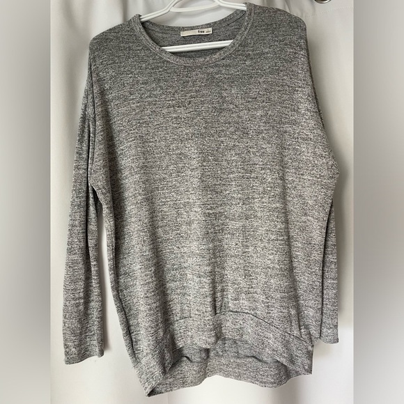 Aritzia Wilfred Free Arizona Heathered grey Jersey long sleeve top NWOT SIZE S - Picture 8 of 9